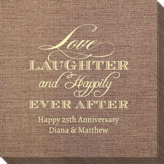Love Laughter Ever After Bamboo Luxe Napkins